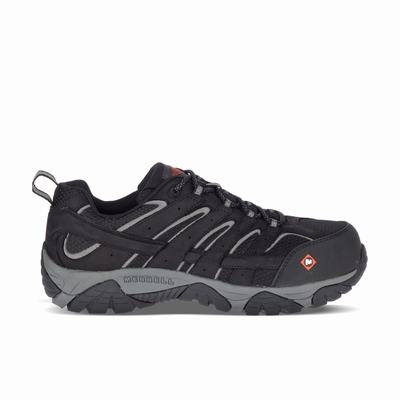Merrell Moab Vertex Vent Comp Toe Wide Width Arbetsskor Herr Svarta (SE921450)